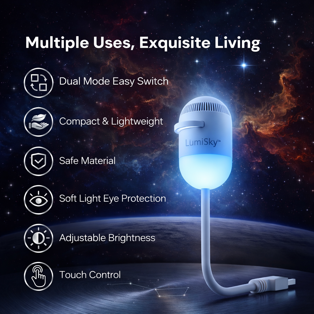LumiSky™ 2-in-1 Night Sky Projector